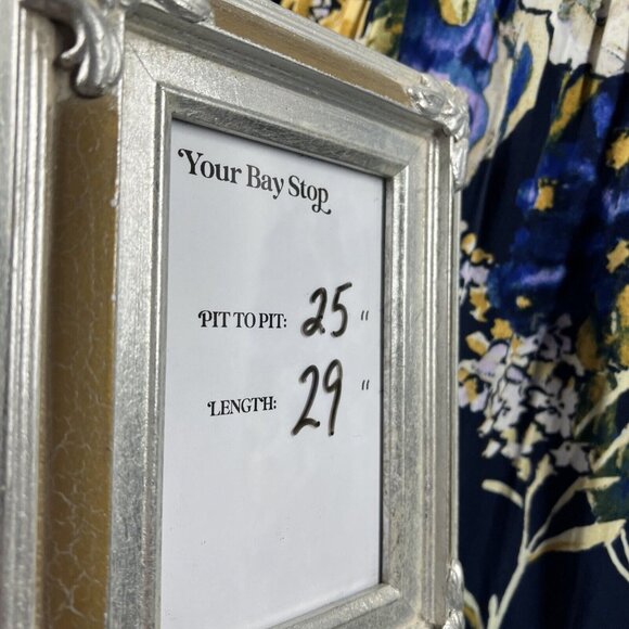 Chicos Women's Blouse Top XL Colorful Floral Pullover Raglan Long Sleeve Tunic - Picture 6 of 6